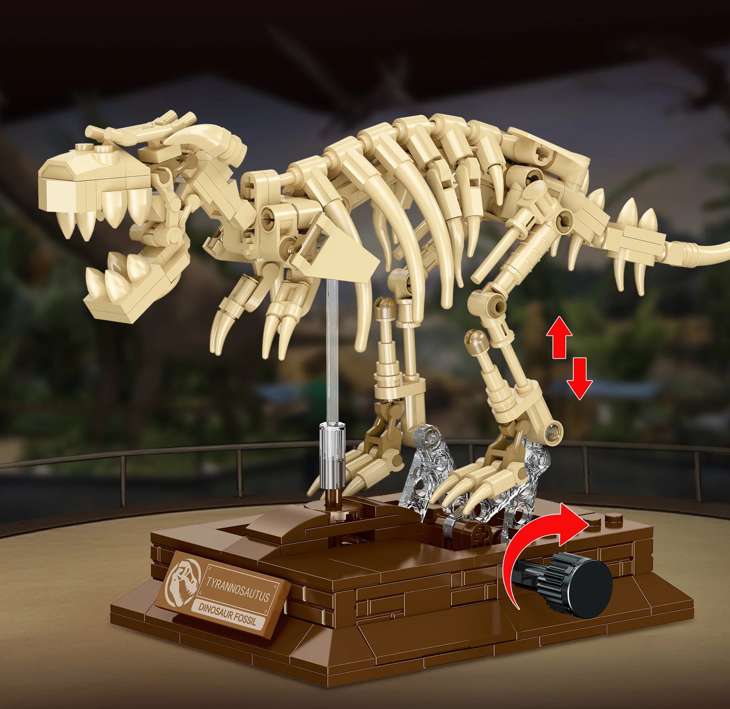 Nouveaux modèles de squelettes de dinosaures MOC 2026 : T-Rex, Tricératops, Mosasaure, Pterosaure, kit de construction de fossiles, cadeau pour les garçons et les collectionneurs