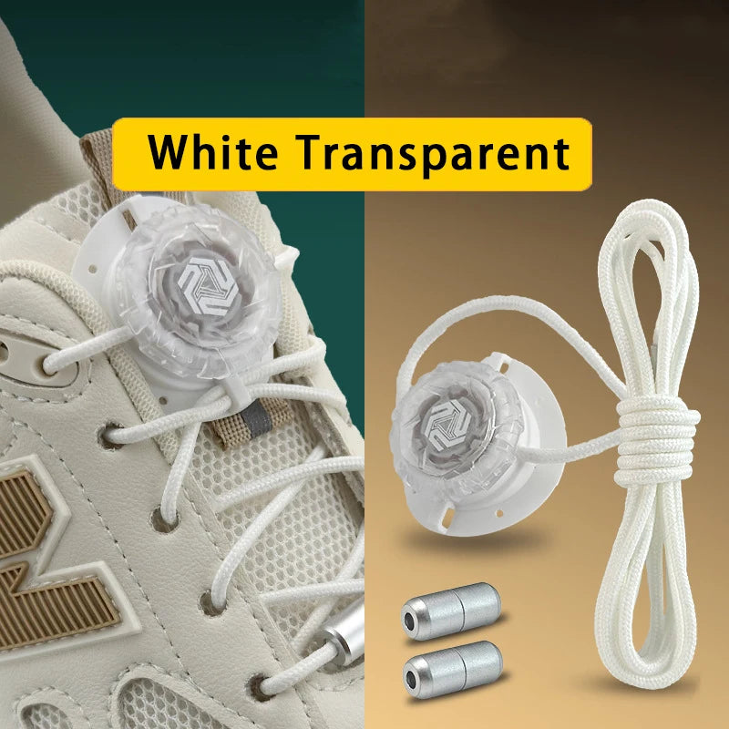 Lacets pivotants à boucle automatique, sans attaches, pour baskets d'enfants et d'adultes, accessoires de chaussures, 1 paire/2 paires