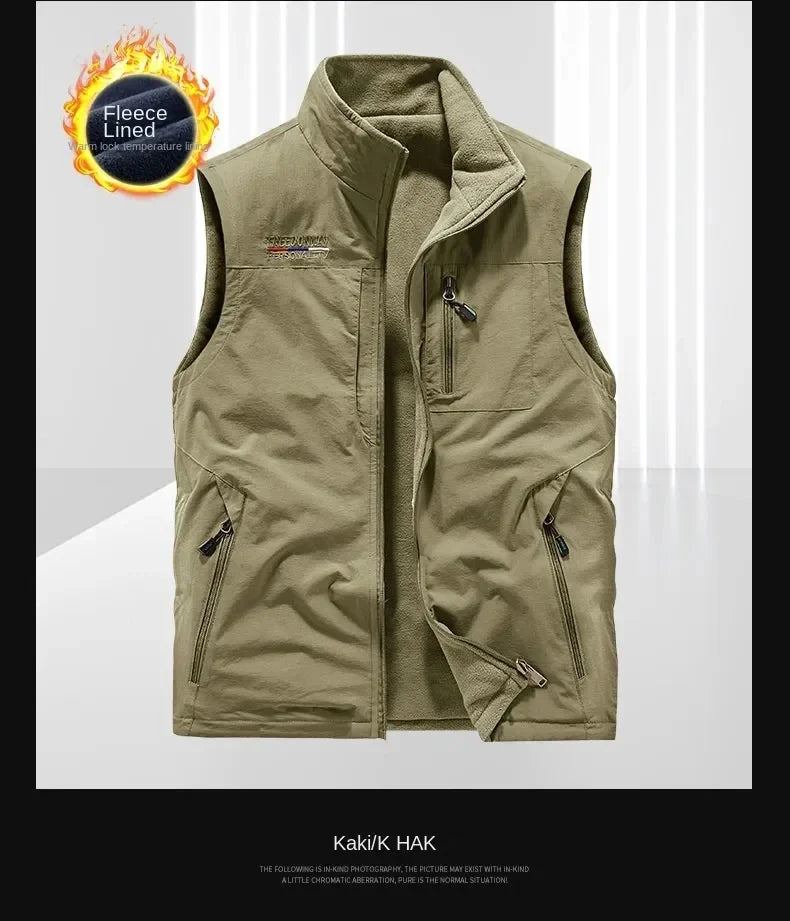 Chaqueta de senderismo para hombre, abrigo térmico, cálido, informal, metropolitano, glaMan, ropa térmica de lujo, talla grande, moda, invierno