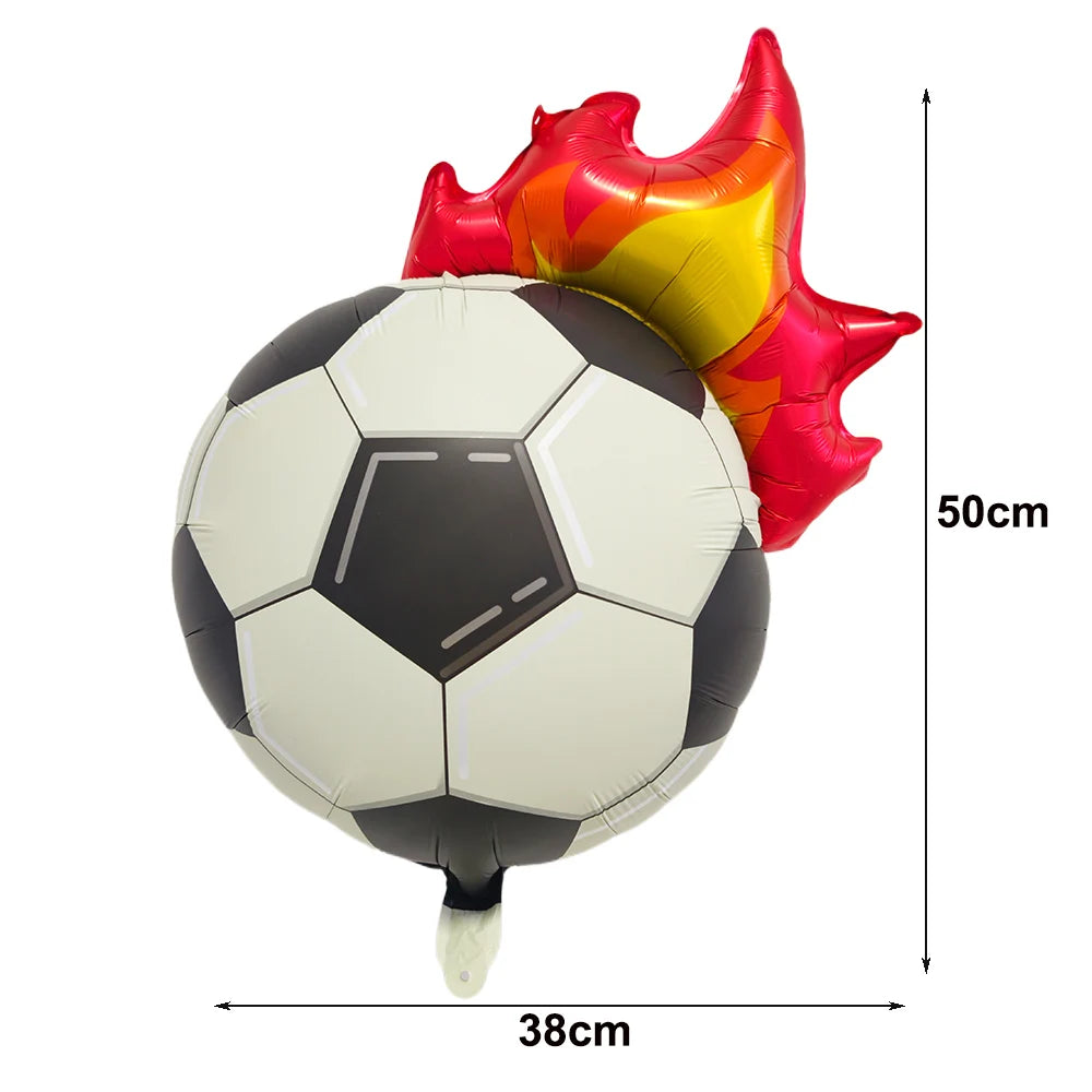 Ballons Aluminium Thème Football — Décoration Fête Anniversaire & Baby Shower Enfant