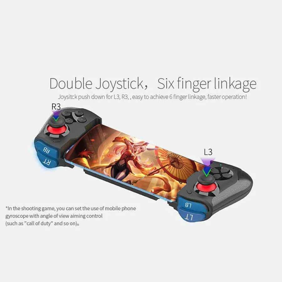 Contrôleur Mobile Bluetooth Joystick — Manette Déclencheur Gamepad Smartphone