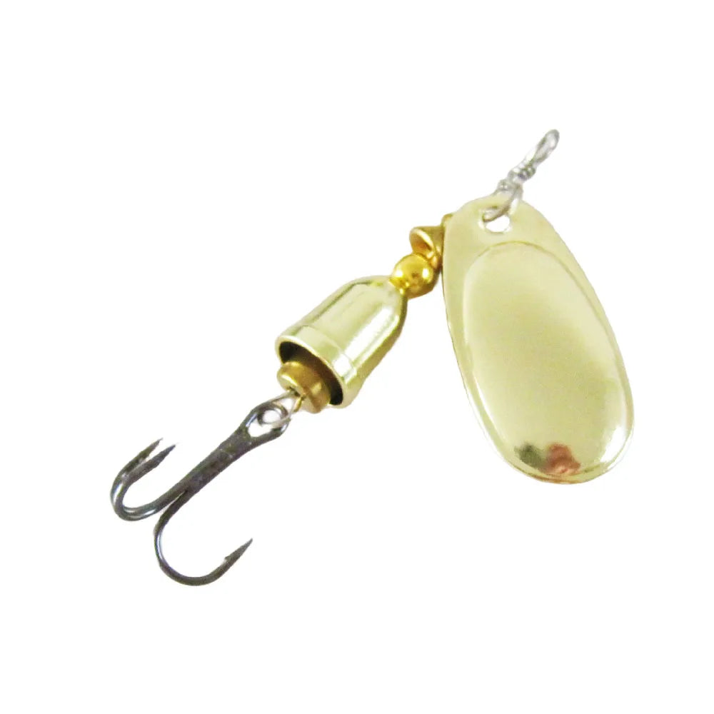 Leurre de pêche Spinner appât cuivre cloche artificielle métal leurres 8g composé appâts Rotation paillettes 1 pièce vente