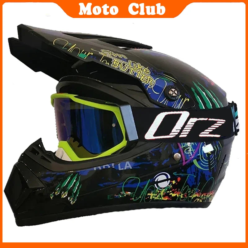 Professional Motorcycle Helmet Motocross Off-Road Protective Helmet Children's Off-Road Helmet Capacete De Motocicleta Goggles Gifts