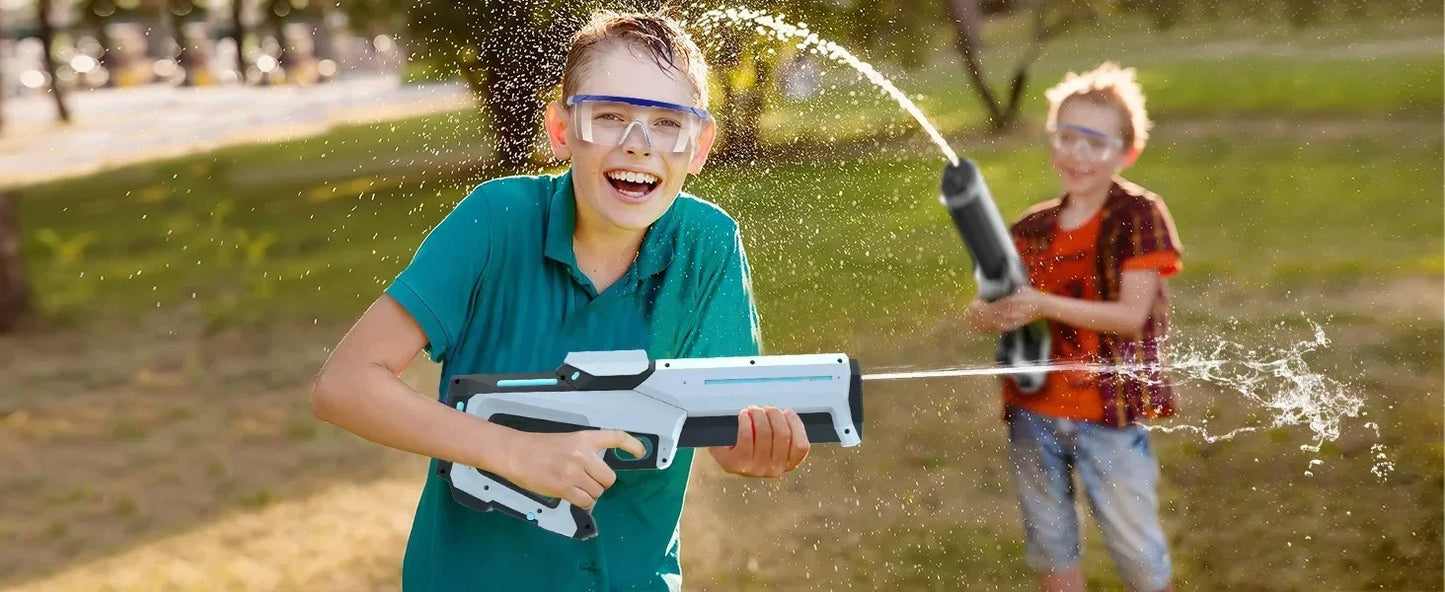 Pistolets à eau électriques pour adultes, puissant gicleur, aspiration automatique d'eau, jouet de plage en plein air d'été pour garçons, cadeau pour enfants
