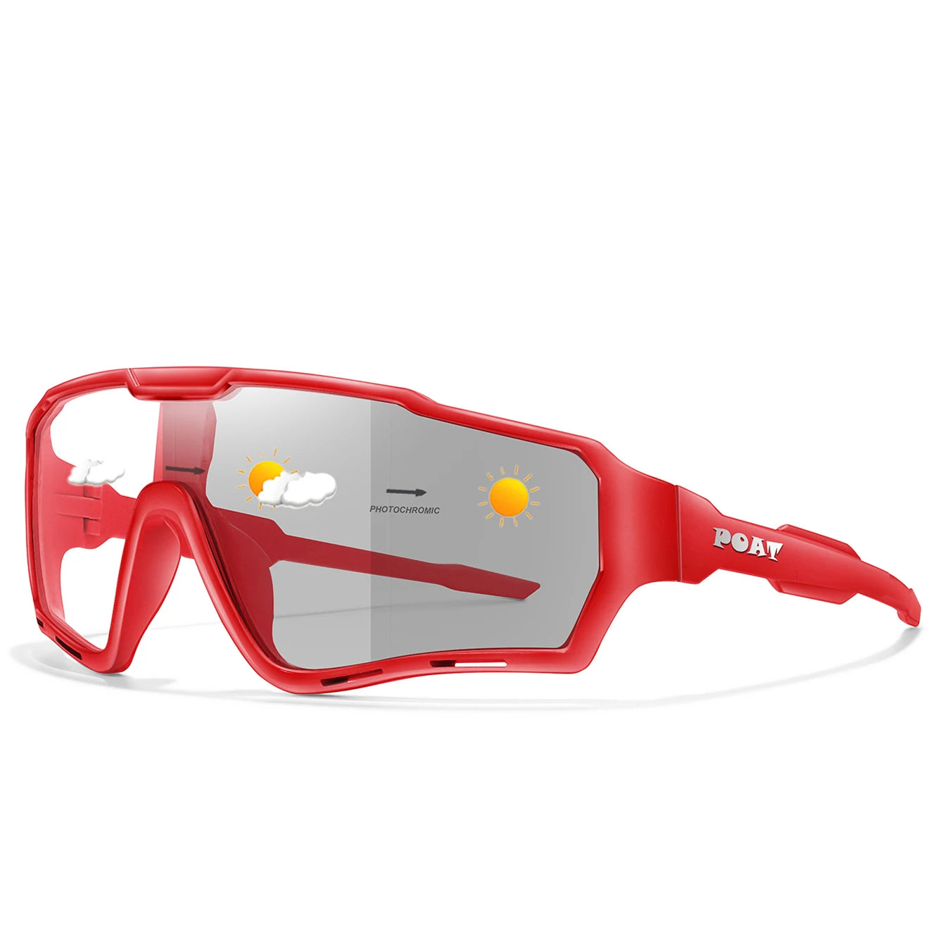 POAT tout nouveau Style lunettes de soleil photochromiques sport hommes femmes vtt vélo lunettes de vélo cyclisme pêche lunettes de course