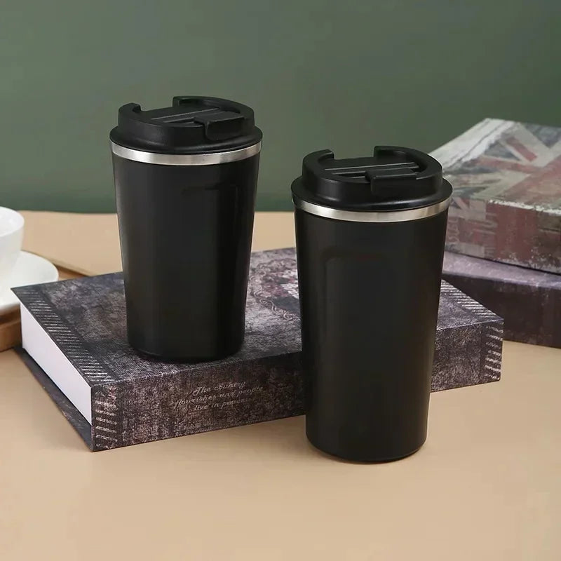 Tasse à café de voyage en acier inoxydable, tasse thermique anti-fuite, bouteille Thermos, thé, café, flacon sous vide, tasses isolées, 380/510ML