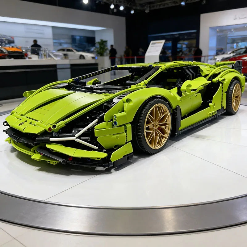 Lambo Sian – 42115 3696 bloques de construcción técnicos, piezas, compatibles con ladrillos MOC, modelo de coche deportivo para