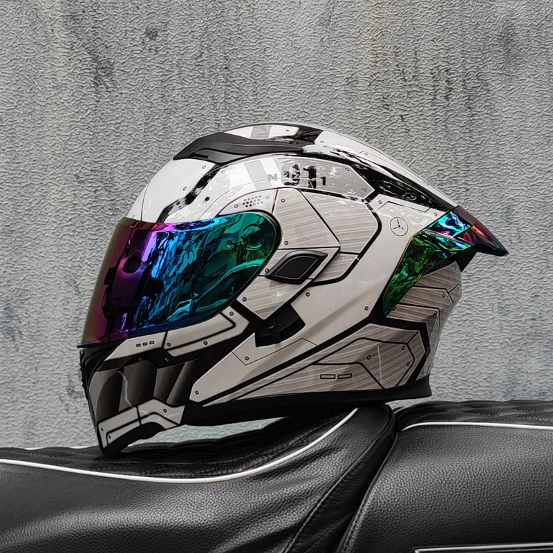 Cascos de moto ORZ doble visera, casco modular abatible aprobado por DOT, casco integral de motocicleta de carreras, casco de motocross DOT