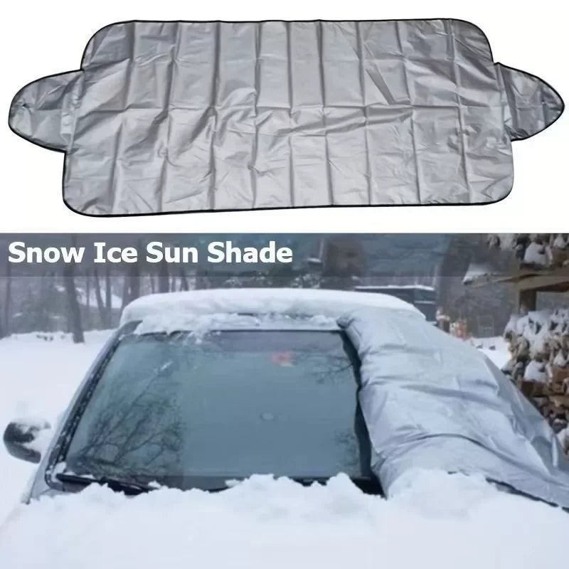 Universal Car Windshield Snow Cover, Rain and Sun Protection for Most Cars and SUVs, 1 Automotive Windshield Shield