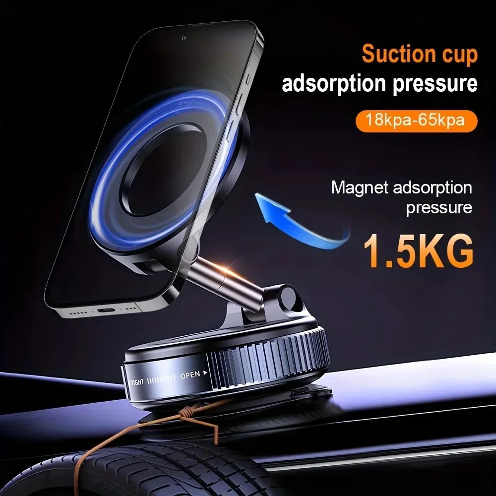Support Magnétique Téléphone MagSafe Portable — 360°, Ventouse Extensible, Multifonctionnel