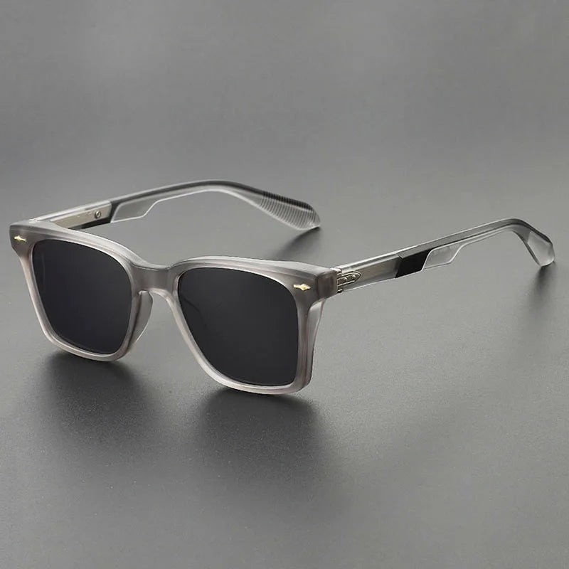 Lunettes de soleil carrées bleues pour hommes — rétro, femmes, à la mode, vintage