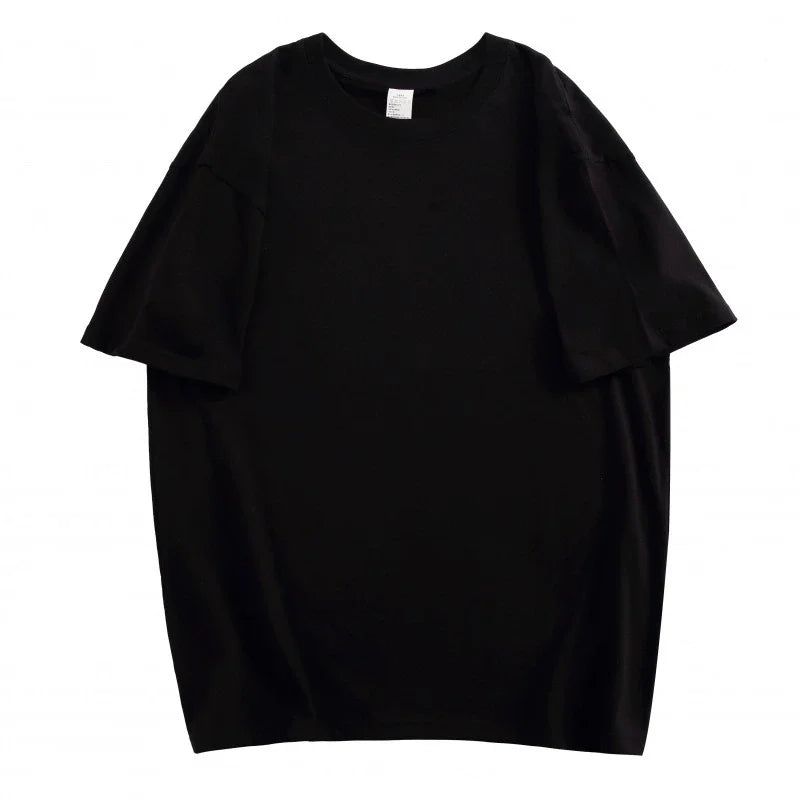 T-Shirt 100% Coton Unisexe Respirant — Ample Manches Courtes Décontracté Été