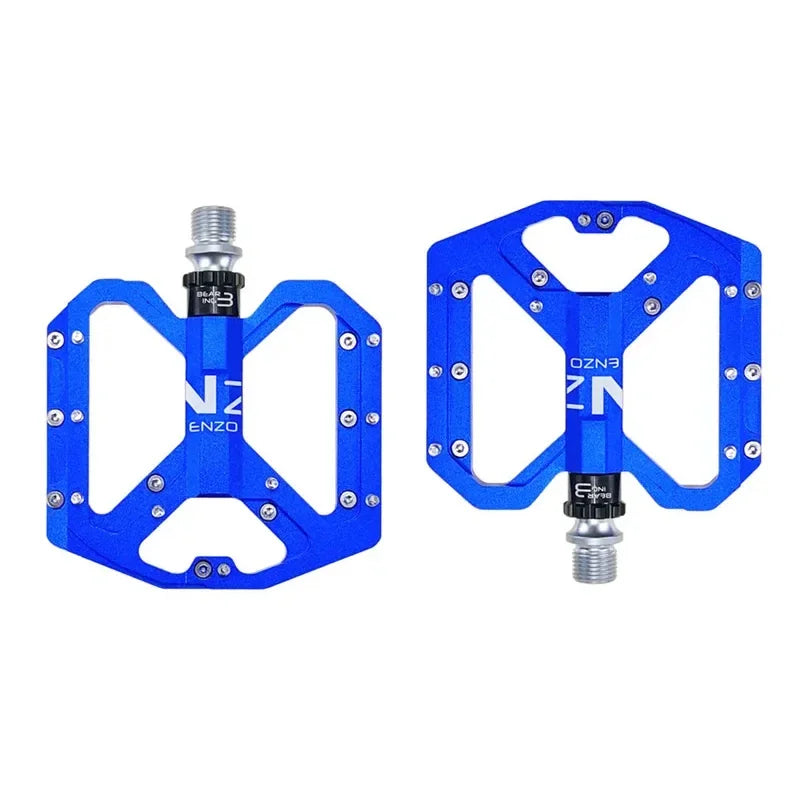 ENZO Ultralight Flat Pedals MTB CNC Aluminum Alloy Sealed 3 Bearings Anti-slip Bike Pedals Bicycle Parts