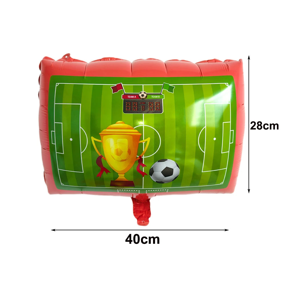 Ballons Aluminium Thème Football — Décoration Fête Anniversaire & Baby Shower Enfant