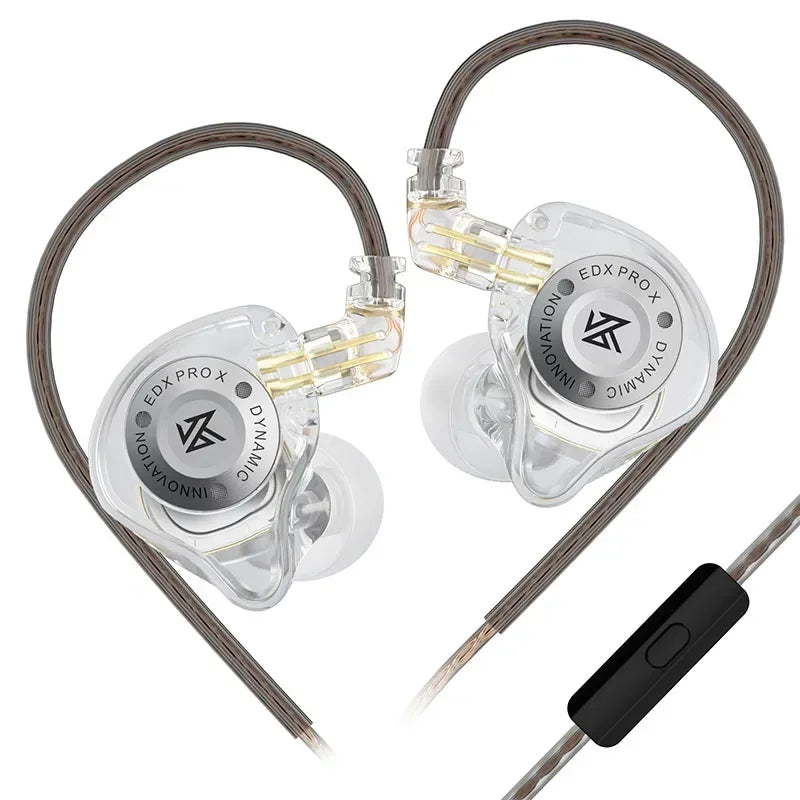 KZ EDX PRO X Auriculares HIFI de bajos dinámicos, audífonos deportivos con cancelación de ruido, cable de 2 pines KZ ZSTX ZSN PRO X EDC EDA ZVX