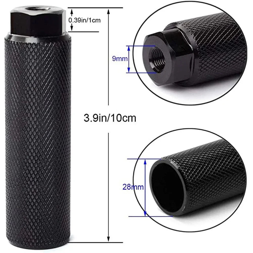 Pedales de aleación de aluminio antideslizantes para BMX, clavijas de bicicleta aptas para ejes de 3 y 8 pulgadas, 1 par