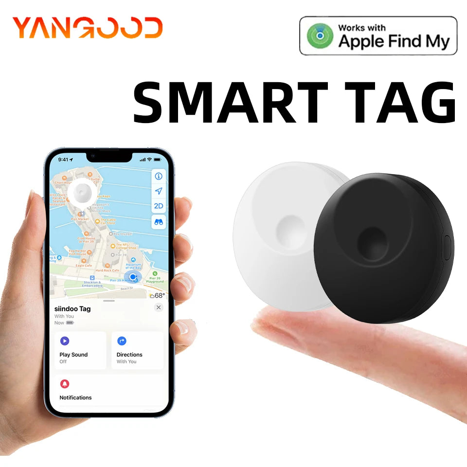 GPS Tag Tracker Find My Mini GPS Bluetooth Long Standby Precise Global Positioning Anti-Loss Device Two Colors Available