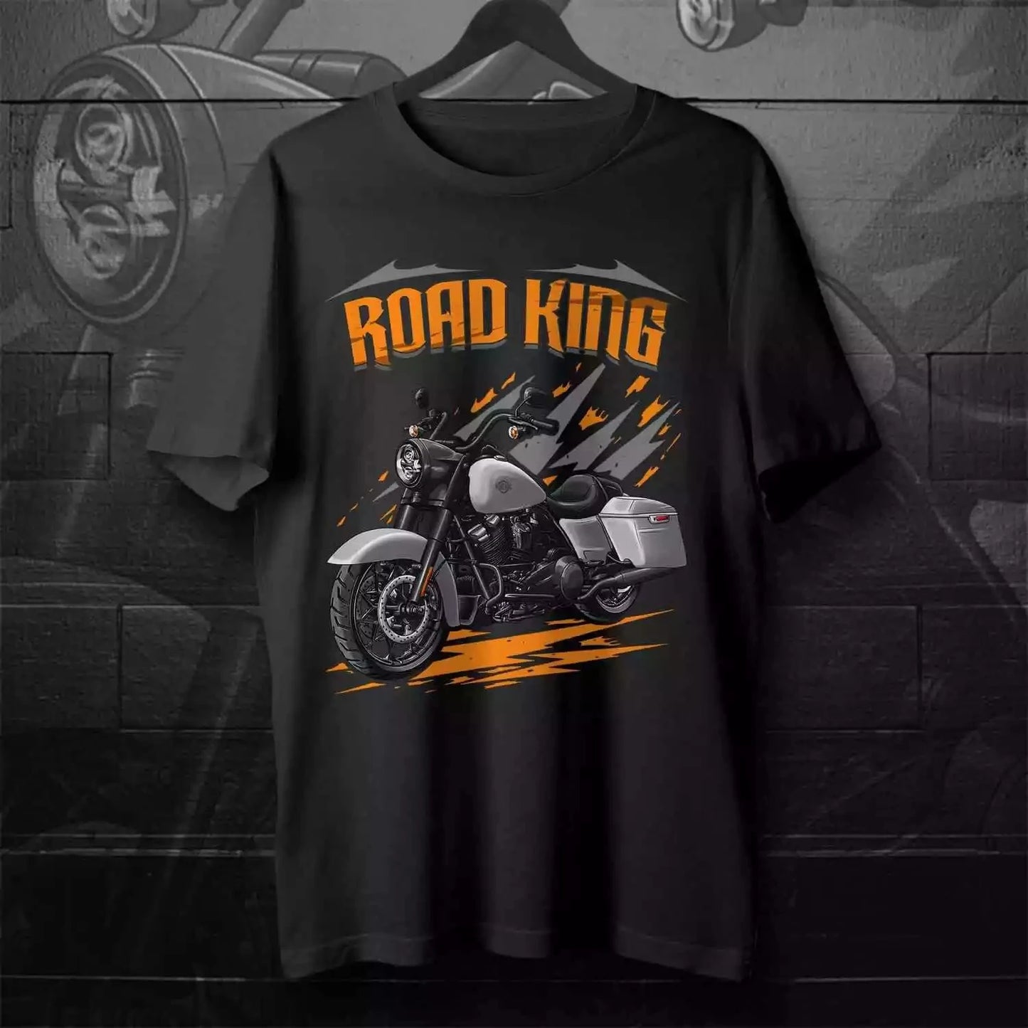 Camiseta de moto H-D Road King Special 2021-2024, 100% algodón, cuello redondo, manga corta, verano, informal, para hombre, ropa de calle