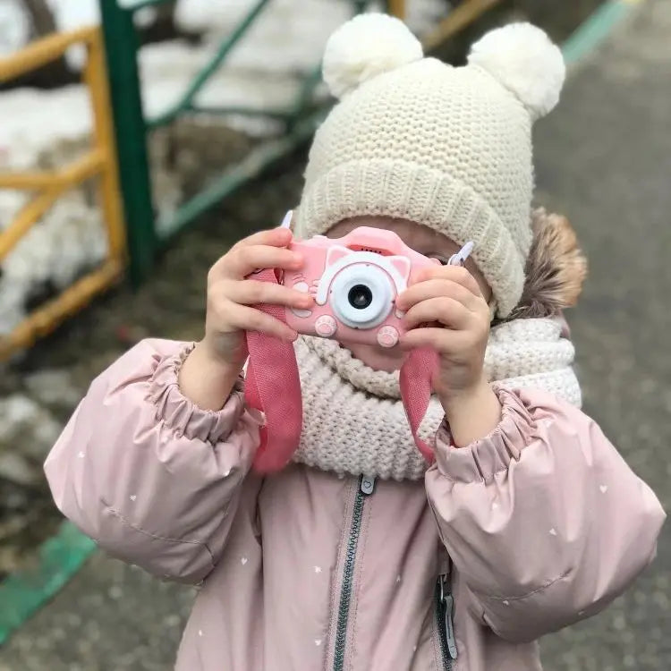 Kids Digital Video Camera, Super Cute, HD 1080P, 2.0 Inch, with Silicone Cases, Christmas Toys
