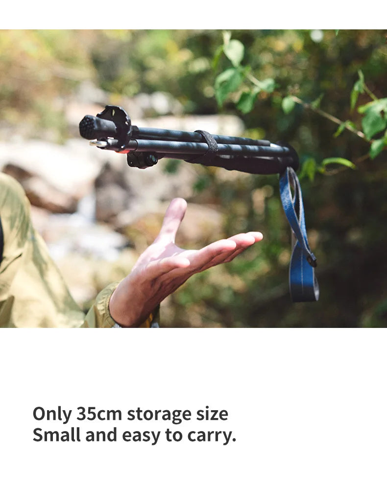 Naturehike – bâtons d'escalade ultralégers, pliables, pour l'extérieur, en Fiber de carbone, à verrouillage rapide