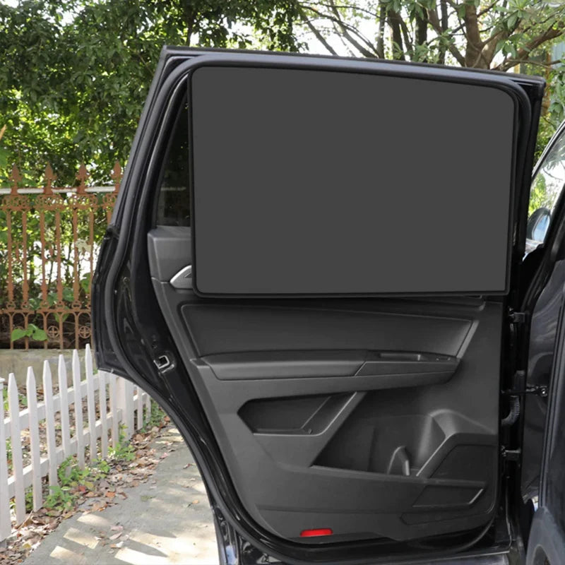 Pare-Soleil Magnétique Voiture Protection UV — Rideaux Double Face Fenêtre DIY