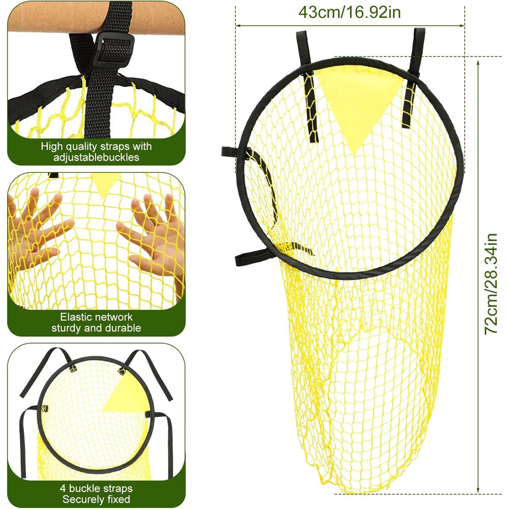 Cible d’Entraînement Football Nylon — Précision de Tir, Fixation Rapide au But