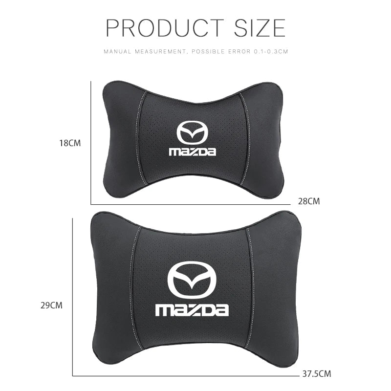 Almohada cervical para asiento de coche, accesorios para reposacabezas de asiento de coche para Mazda 3 6 CX5 2 CX3 CX9 MX5 RX8 Axela Demio Atenza