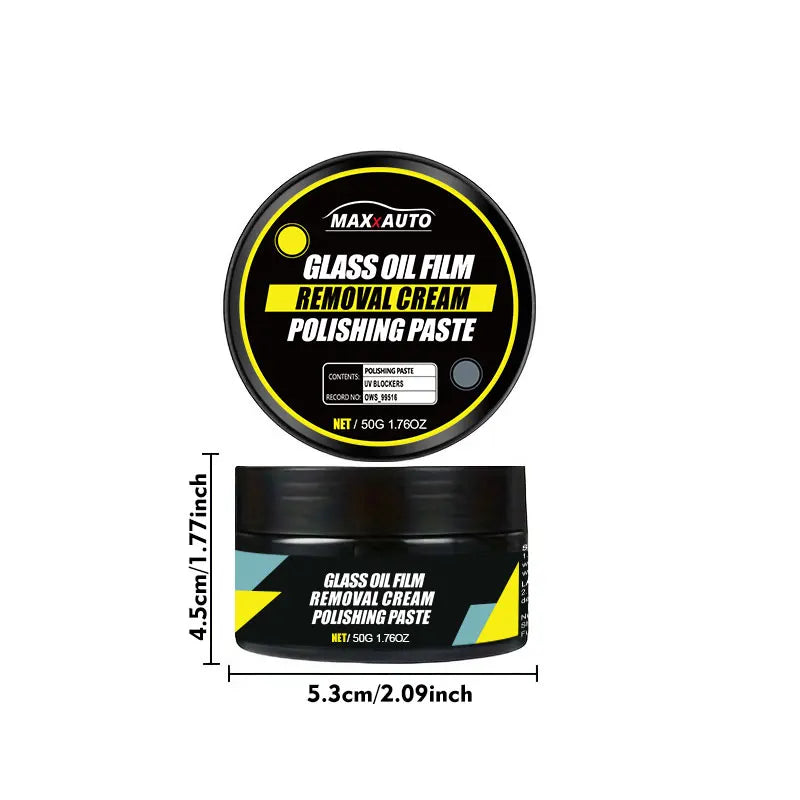 Car Glass Coating Kit, Windshield Oil Film Removal Paste, Water Repellent, Anti-Rain Hydrophobic Cleaning Kits