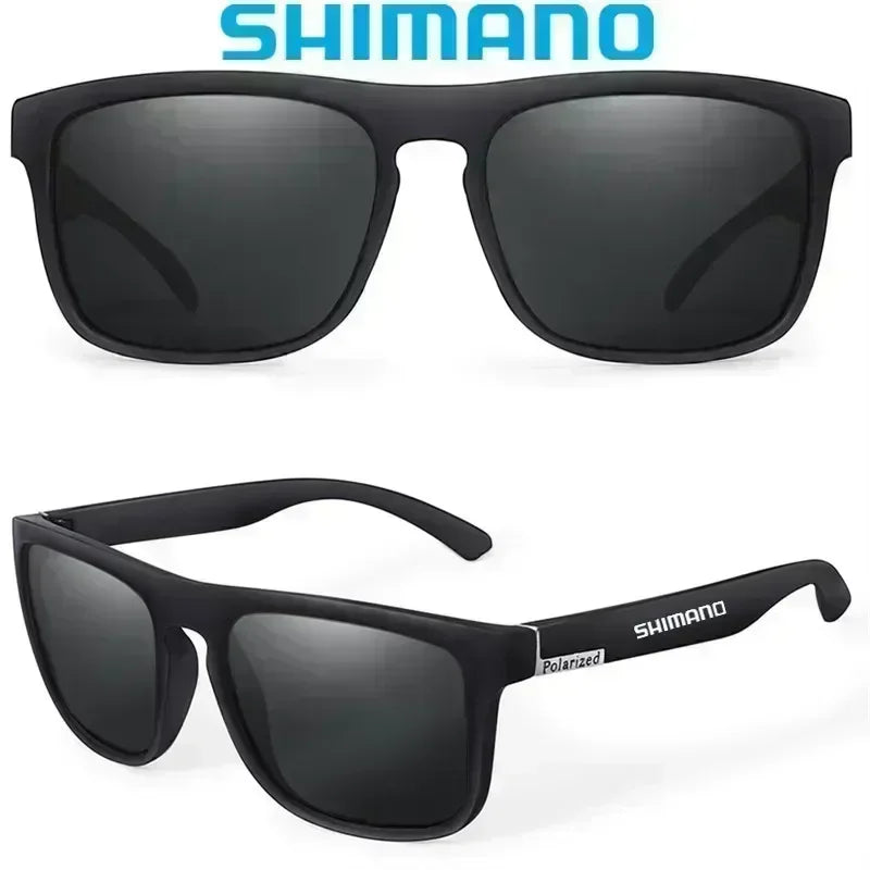 Lunettes de soleil polarisées Shimano, protection UV400 pour hommes et femmes, pour la chasse, la pêche, la conduite, le vélo, avec boîte en option