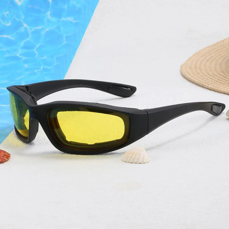Lunettes de cyclisme en plein air, protection des yeux, lunettes de ski, lunettes de soleil tactiques Cs, lunettes de soleil en éponge de sport bloquez efficacement 1 pièce