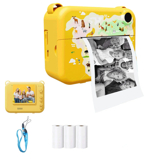 Mini appareil photo numérique pour enfants, impression instantanée, photo, enregistreur vidéo, imprimante thermique, cadeau d'anniversaire