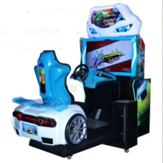 Machine de Jeu Voiture de Course Arcade — Simulateur, Attractions, Conduite à Pièces