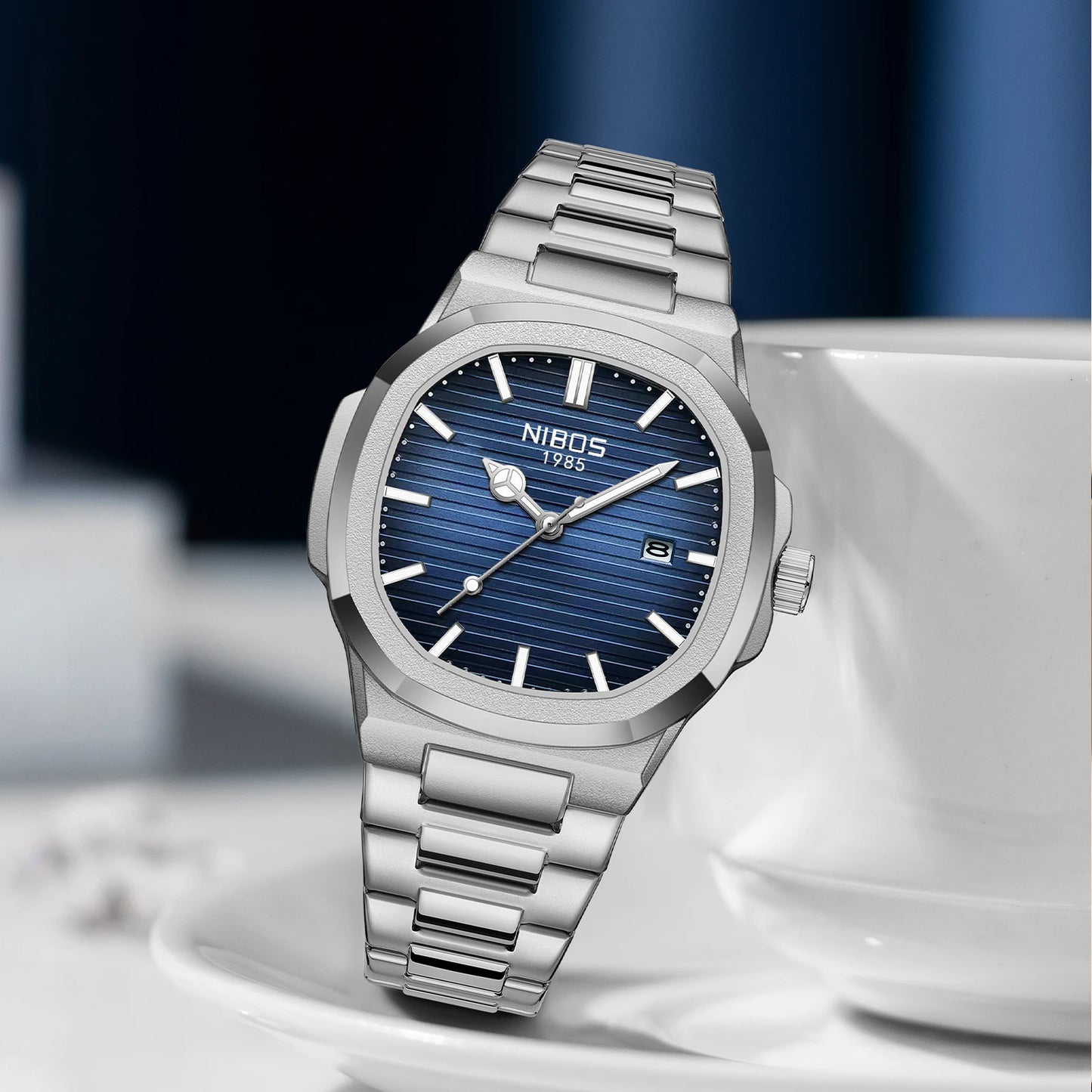 2025 nuevos relojes de cuarzo de lujo para hombre, relojes de pulsera impermeables 30M con fecha automática, reloj de acero inoxidable para hombre, cronógrafo deportivo, reloj para hombre
