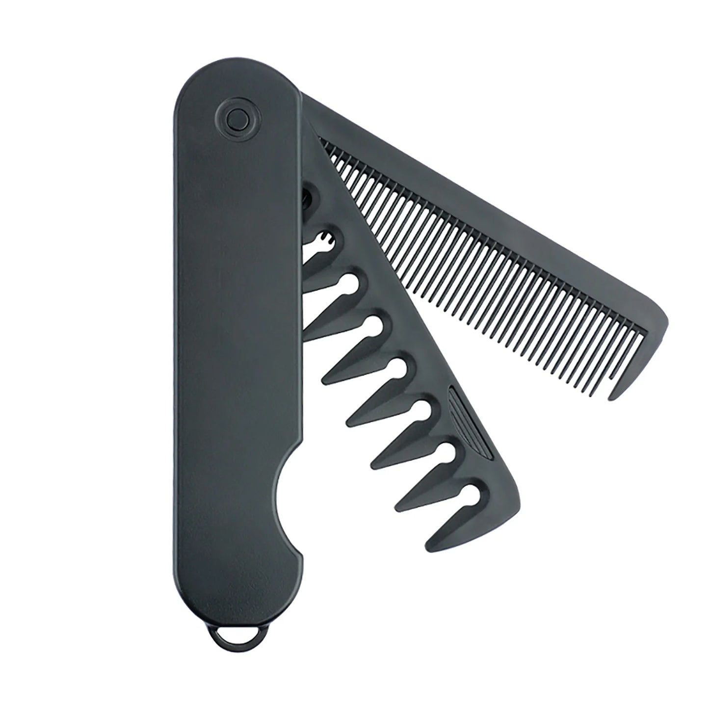 Nouveau 1/2/3 en 1 peignes pliants de poche en plastique à dents larges tête d'huile peigne barbe peignage barbier tondeuse peigne Salon outils de coiffure