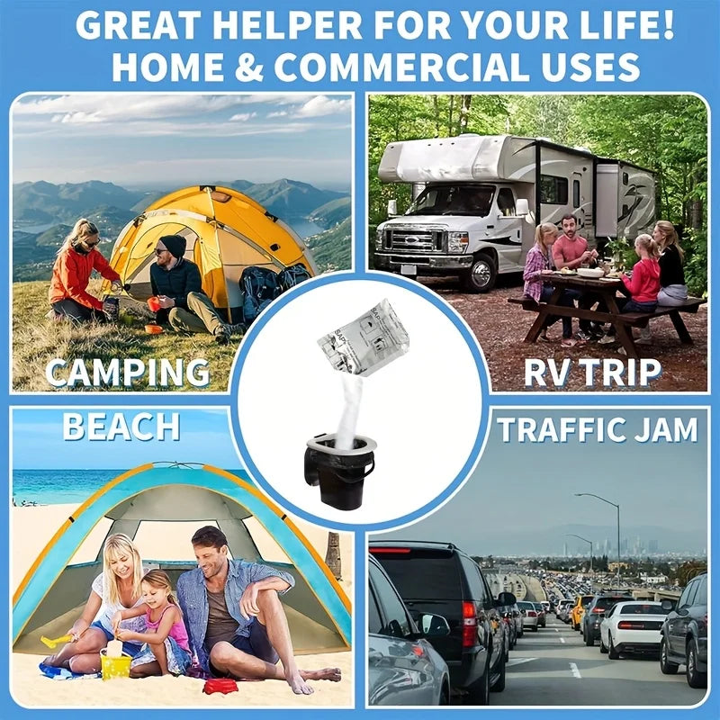 10/20 pièces Camping en plein air toilette solidification d'urine désodorisant voiture pliante toilette Absorption d'eau Coagulation désodorisant d'urine