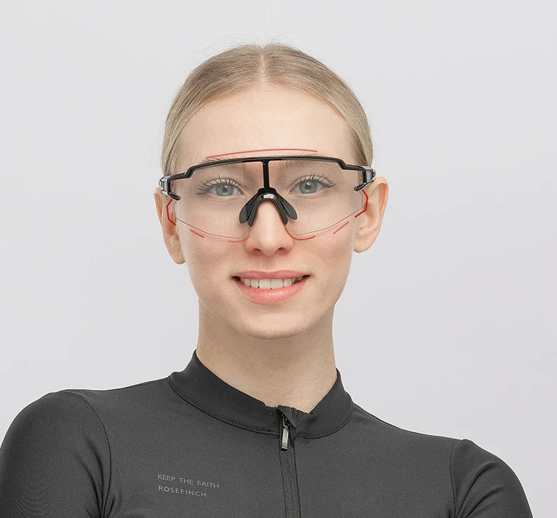 Lunettes de cyclisme photochromiques — vélo, sport extérieur, décoloration, VTT, route