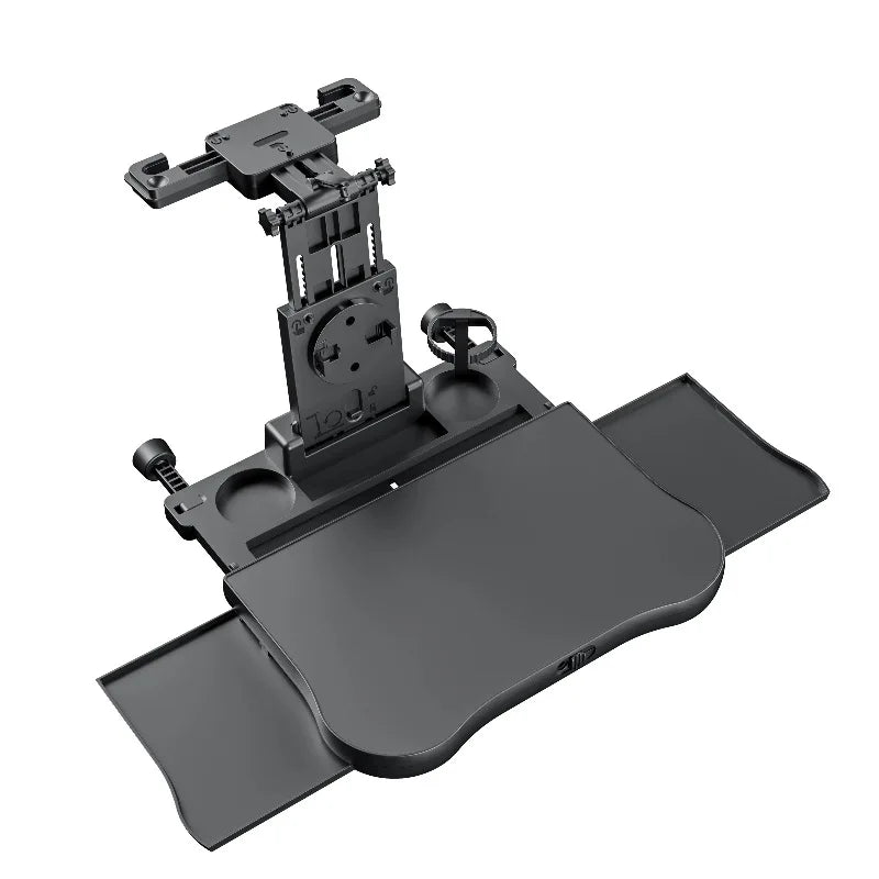 360 °   Table rotative pour plateau de voiture – Support de siège arrière en ABS, porte-ordinateur portable et porte-boissons pour les voyages sur route