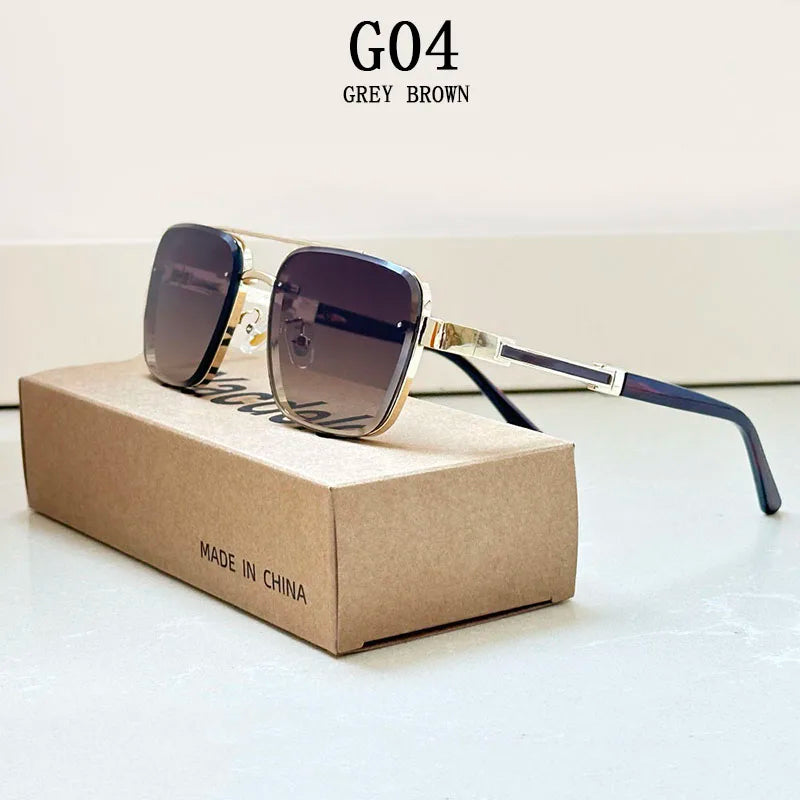 2025 Square Sunglasses Men Luxury Vintage Sunglasses Women Trendy Retro Sunglasses Hombre Lunette Soleil Femme