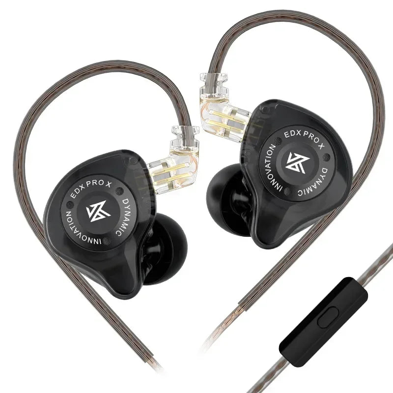 KZ EDX PRO X Auriculares HIFI de bajos dinámicos, audífonos deportivos con cancelación de ruido, cable de 2 pines KZ ZSTX ZSN PRO X EDC EDA ZVX