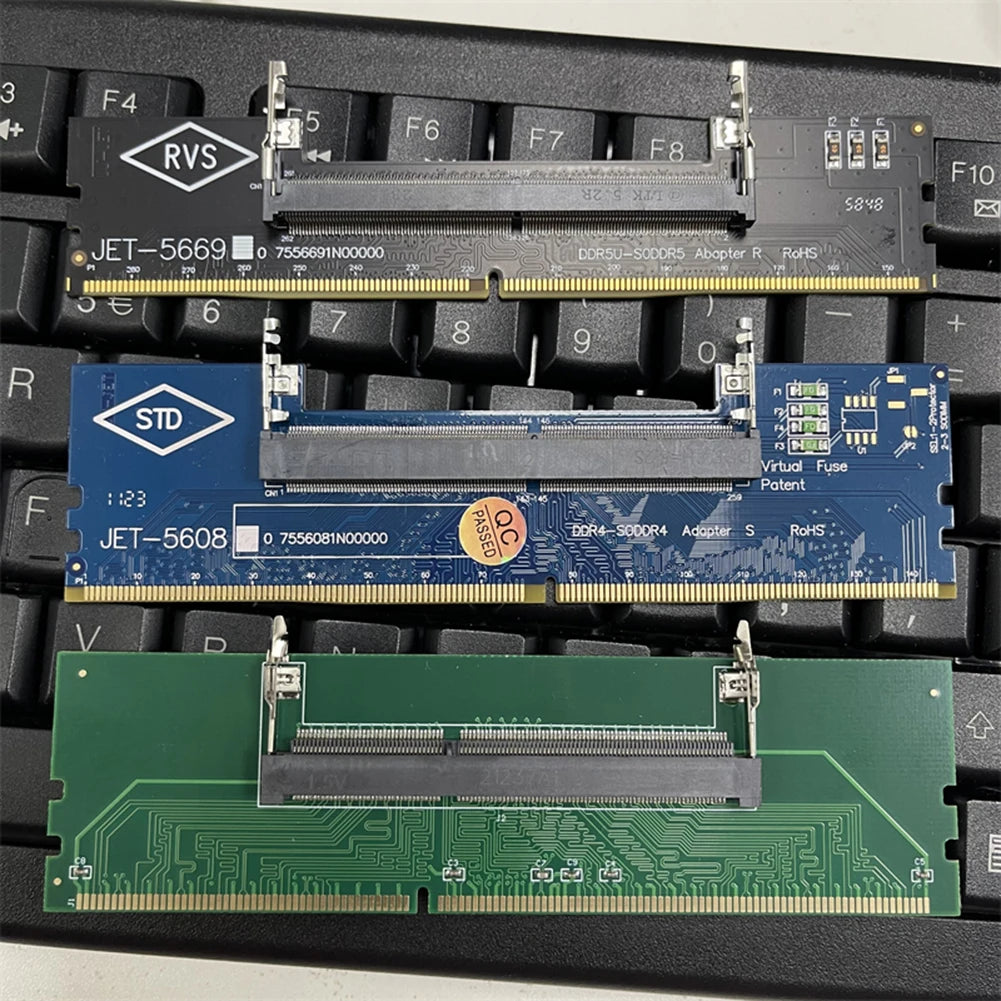 Ordinateur portable vers ordinateur de bureau SO-DIMM vers PC carte DIMM DDR3 DDR4 DDR5 mémoire RAM adaptateur de mémoire ordinateur portable de jeu RAM connecteur carte mémoire bâton