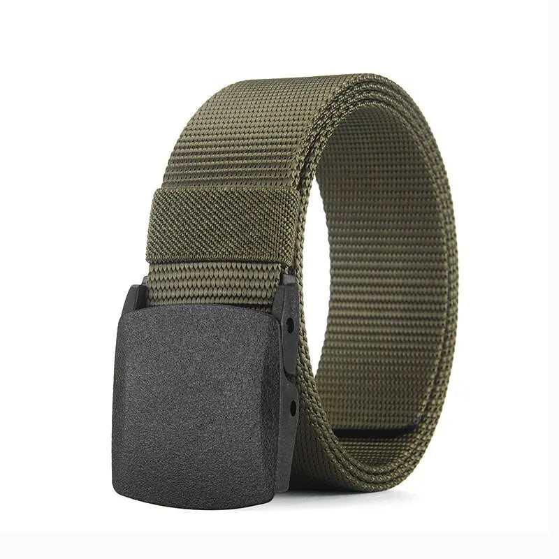 Ceinture Toile Nylon Sans Métal — Sport Extérieur Jeans Homme Femme