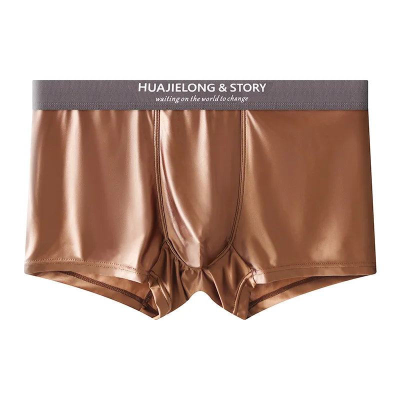 Boxer Satin Soie Homme — Respirant, Mince & Sans Couture