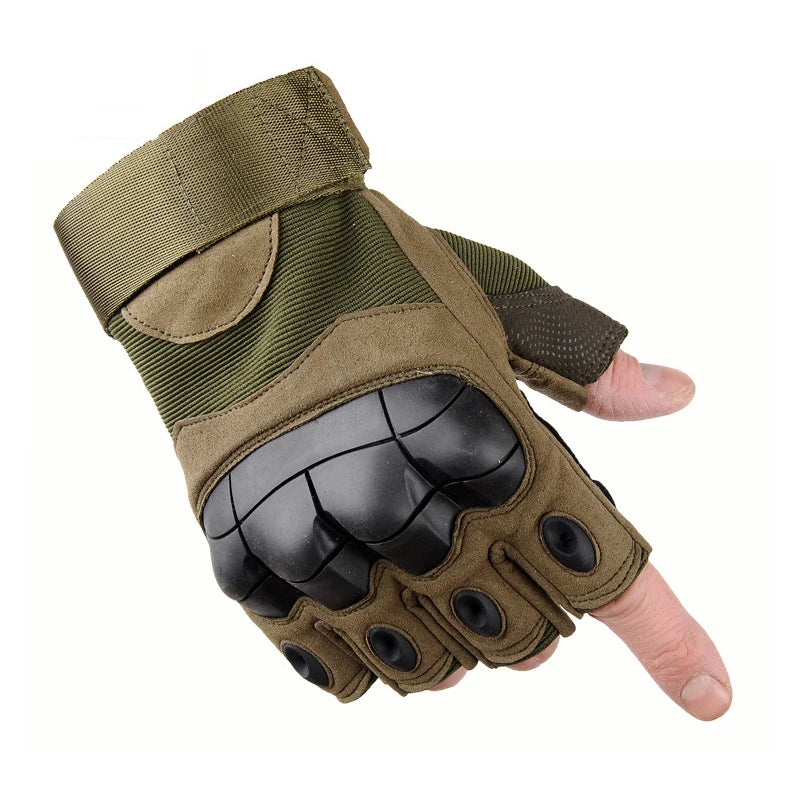 OutdoorTactical cinq doigts gants dur joint Paintball Airsoft chasse Combat équitation moto glog randonnée demi doigt gant