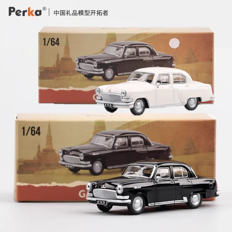 Perka - Coche de aleación M21 GAZ-21 Volga a escala 1:64, adorno, exhibición de recuerdo, colección, regalo de ocio