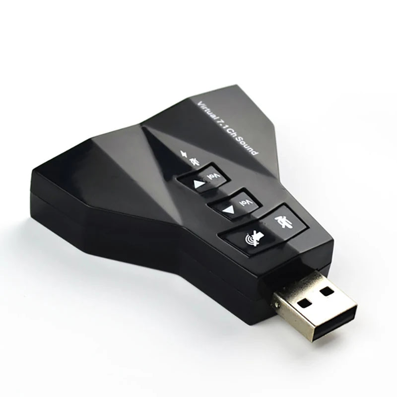 Carte Son USB Virtuelle 7.1 Canaux — Interface Audio Externe Sans Pilote PC