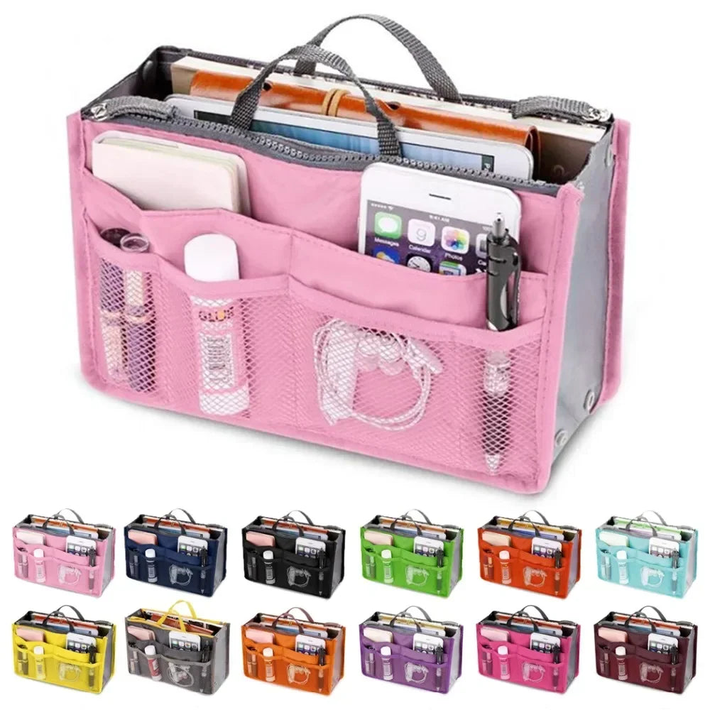 Sac Cosmétique Nylon Voyage Femme — Organisateur Maquillage Pliable Grande Capacité