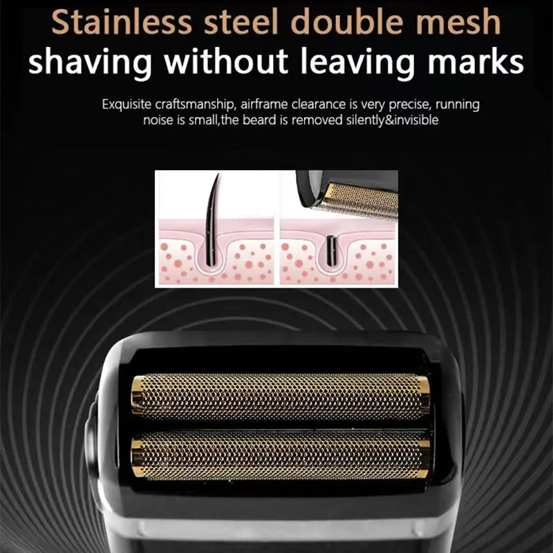 Tondeuse à cheveux sans fil rechargeable — tondeuse barbe électrique puissante, hommes