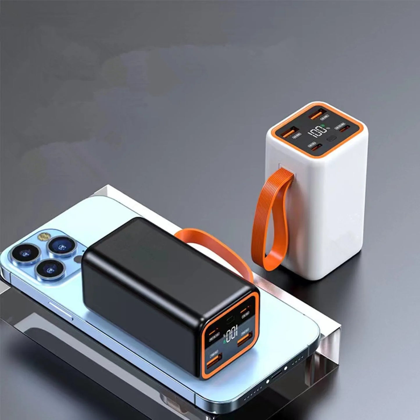 Boîtier de batterie externe 21700 à 4 emplacements, Charge rapide pour téléphone portable, soudage, boîtes de rangement de batterie à monter soi-même avec écran LCD