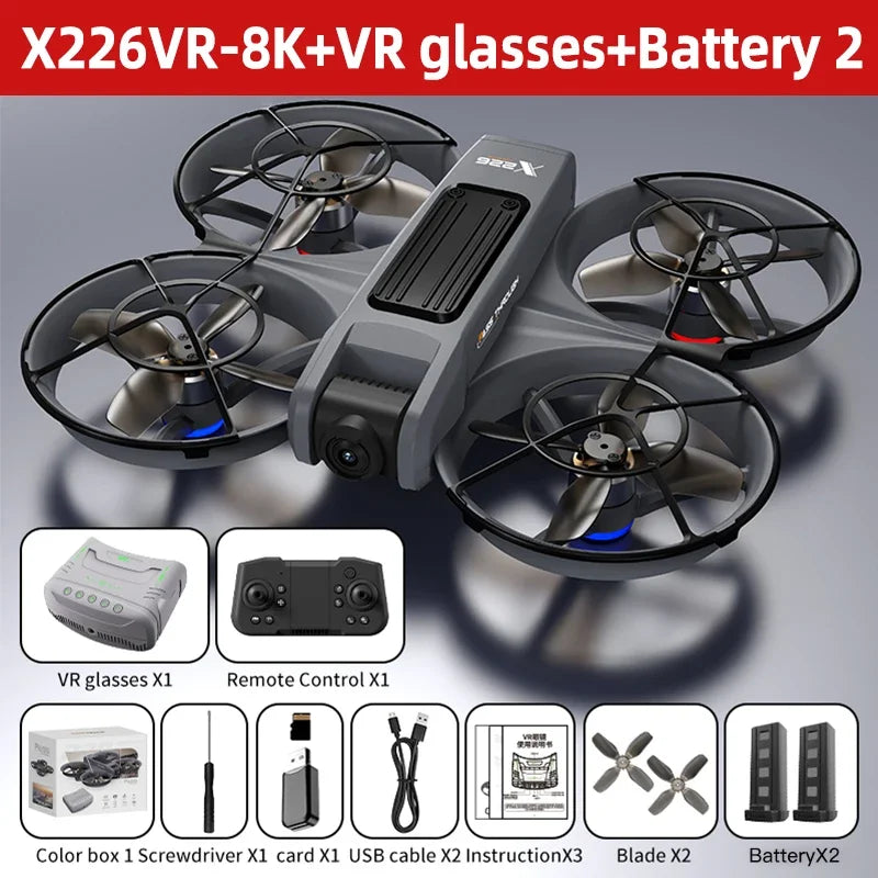 Mini drone professionnel 4K — hélicoptère RC, avion avec écran, quadricoptère, jouet cadeau enfants