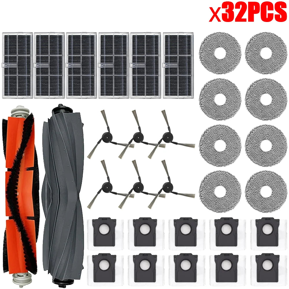 Accessories for Dreame L40 Ultra / X40 Ultra Robot Vacuum Cleaner, Dust Bags, Mop Pads, Main Side Brushes, Cloths, HEPA Filters, Spare Parts